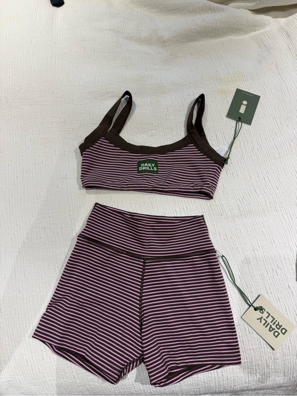 Daily Drills Play! Shorty Shorts and Everyday Bra - Taffy + Mocha